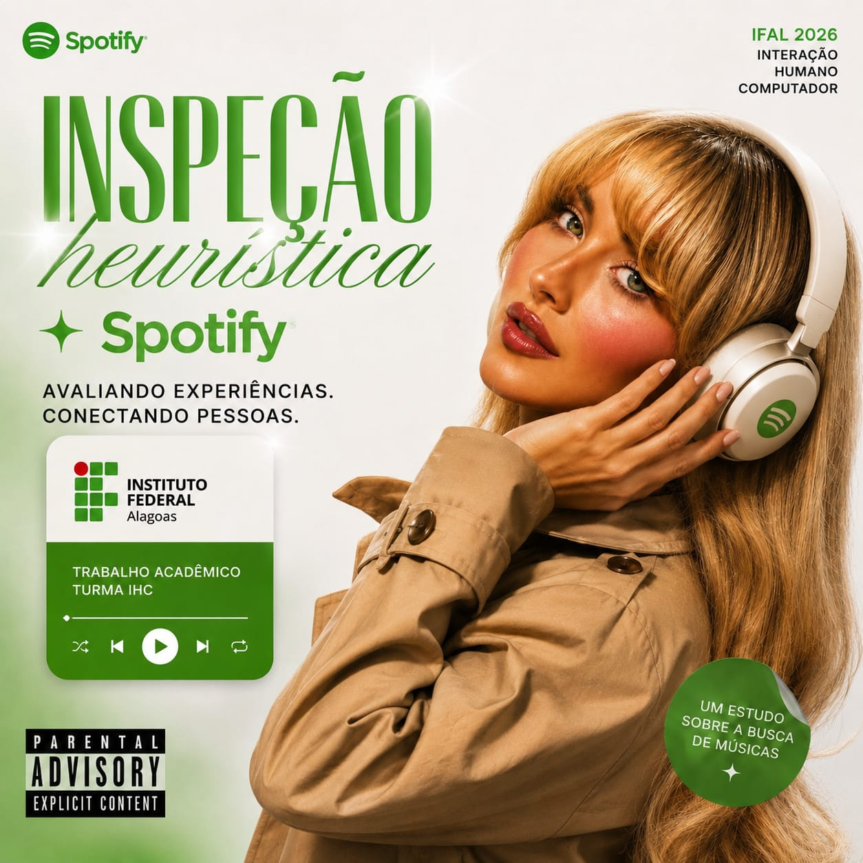 Inspeção Heurística no Spotify · Capa